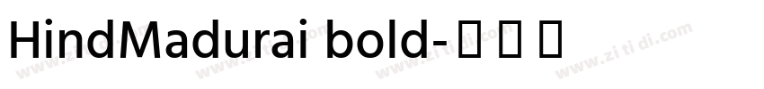 HindMadurai bold字体转换